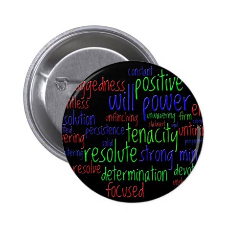 Motivational Words for New Year, Positive Attitude Button