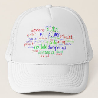 Motivational Words for New Year, Positive Attitude Trucker Hat