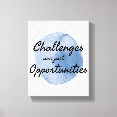 motivational words for work and success canvas print