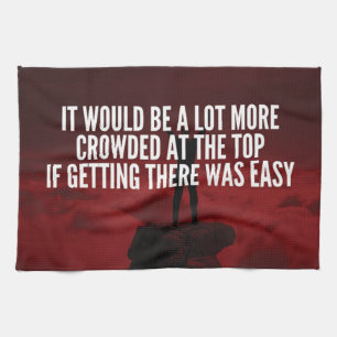 Motivational Words - Getting To The Top Towel