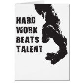 Motivational Words - Hard Work Beats Talent (Front)
