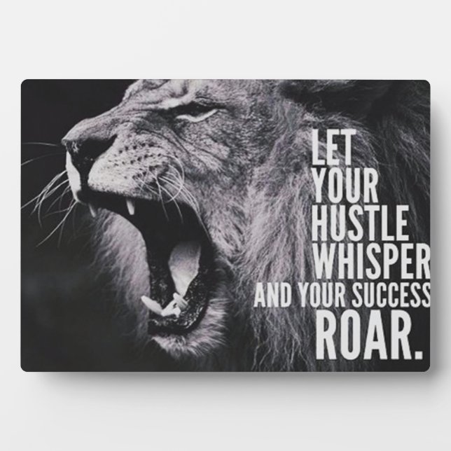 Motivational Words - Hustle and Success Plaque (Front)
