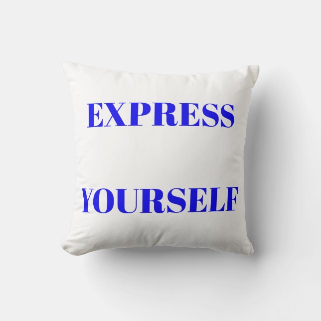 Motivational words ideal inspirational cute design throw pillow (Front)