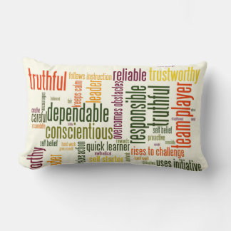 Motivational Words inspire positive change Lumbar Pillow