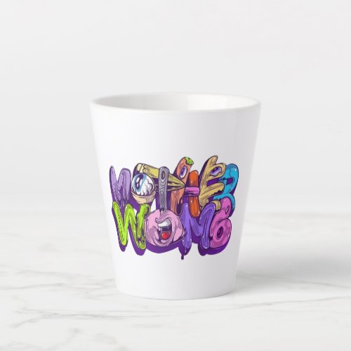 motivational words pattern Latte Mug 
