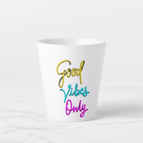 motivational words pattern Latte Mug