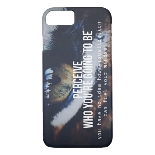 Motivational Words _ Perceive and Visualize iPhone 87 Case