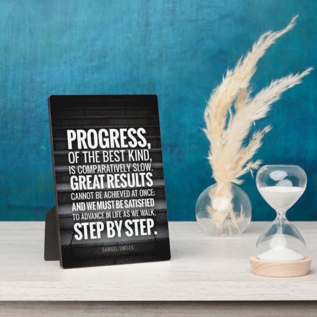 Motivational Words - Progress Plaque (Side)