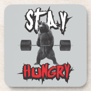 Motivational Words - Stay Hungry Beverage Coaster