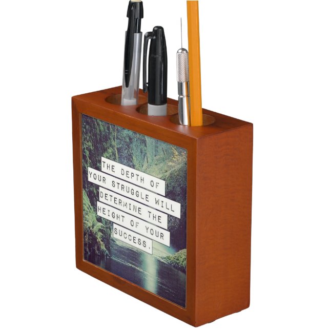 Motivational Words - Struggle and Success Desk Organizer (In Situ)