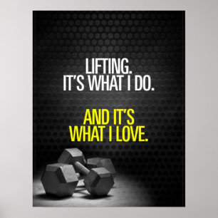 Motivational Words - Workout Poster