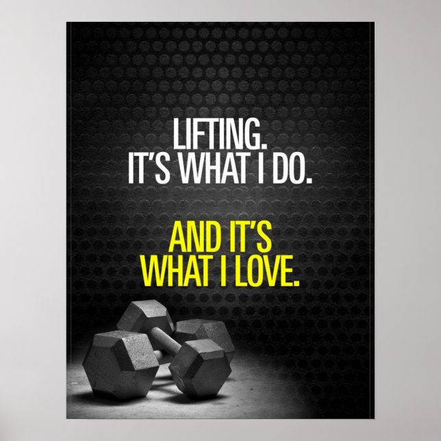 Motivational Words - Workout Poster (Front)