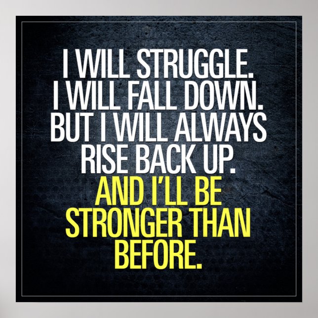 Motivational Words - Workout Poster (Front)