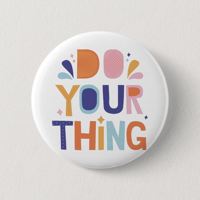 motivational wordsi button (Front)