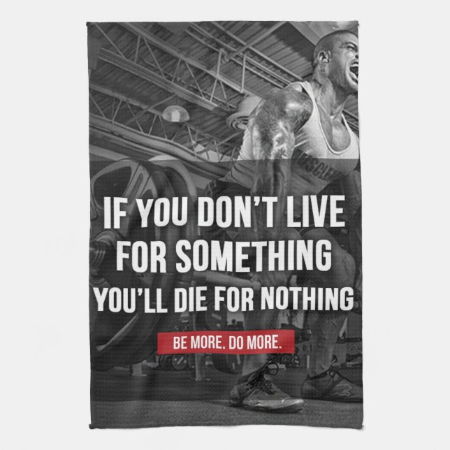 Motivational Workout Words Towel (Vertical)