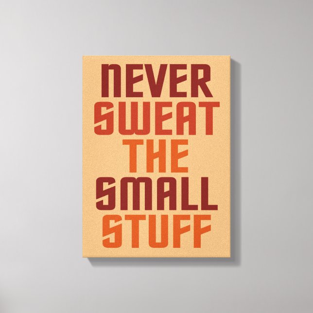 Motivational wrapped canvas print (Front)