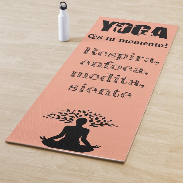 Motivational yoga mat (In Situ)