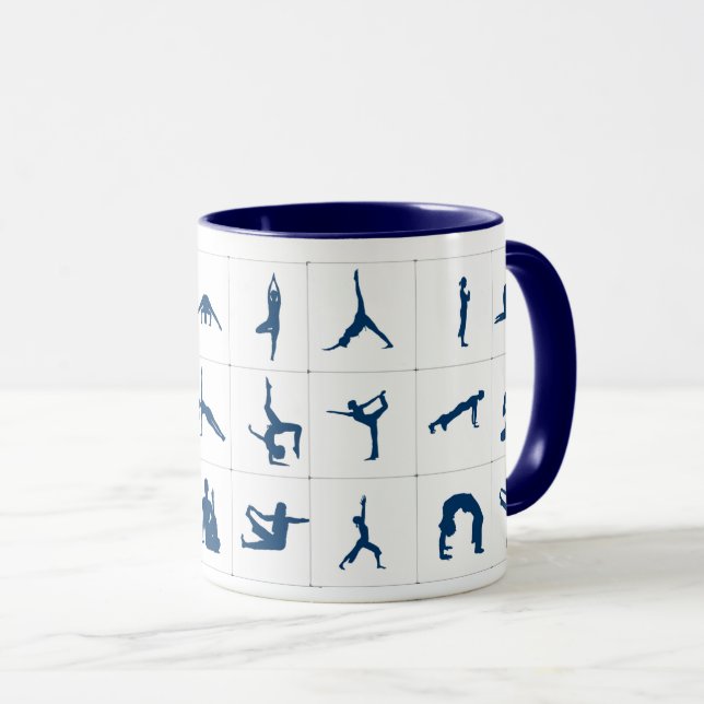 Motivational Yoga Tea Cup Coffee Mug (Front Right)
