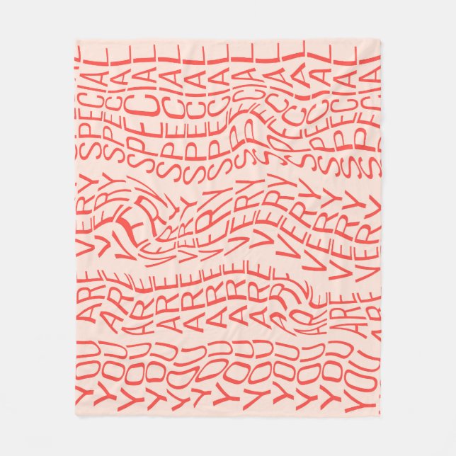 Motivational: You Are Special Fleece Blanket (Front)