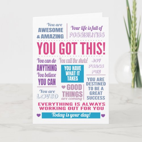 Motivational You Got This Card