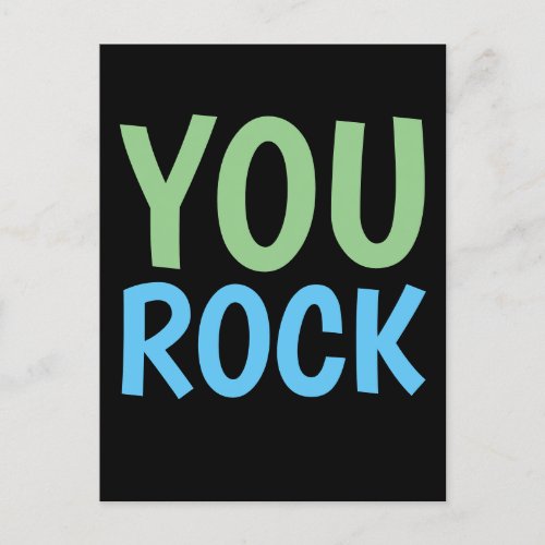 MOTIVATIONAL YOU ROCK  POSTCARDS