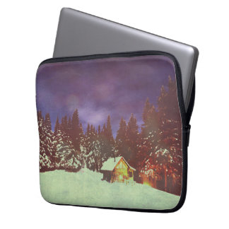 Motive for Christmas winters wonderland Laptop Sleeve