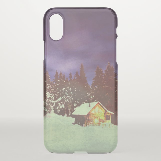 Motive for Christmas winters wonderland Uncommon iPhone Case (Back)