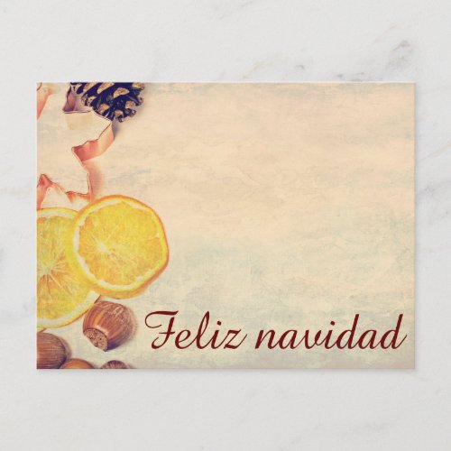 Motive for Christmas with fruits Holiday Postcard