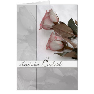 motive for mourning: roses in the snow cards