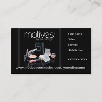 Motives Cosmetics Distributor Business Card by LearnKnowUnderstand at Zazzle