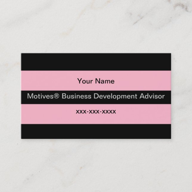 Motives® Cosmetics Distributor Business Card (Front)