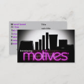 Motives Cosmetics Distributor Business Card (Front/Back)