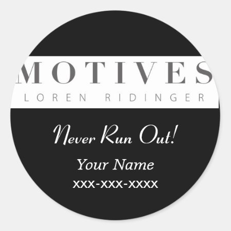 Motives Cosmetics Product Reorder Sticker