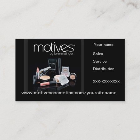 Motives Distributor Business Card With Appointment