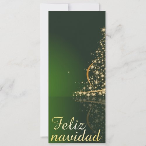 Motivo navideo verde con arbol de navidad