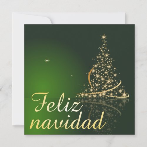 Motivo navideo verde con arbol de navidad