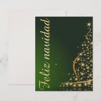 Motivo navideño verde con arbol de navidad. invitation