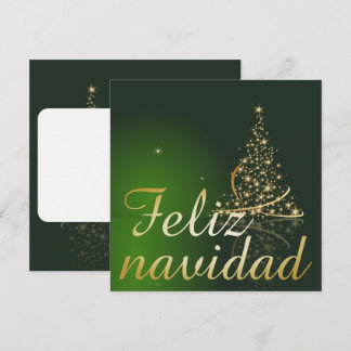 Motivo navideño verde con arbol de navidad. invitation