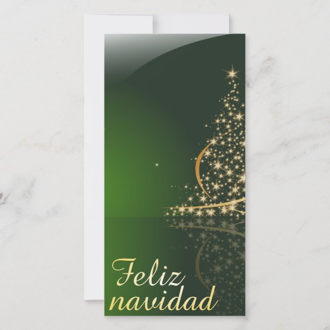 Motivo navideño verde con arbol de navidad. V2.0 (Front)