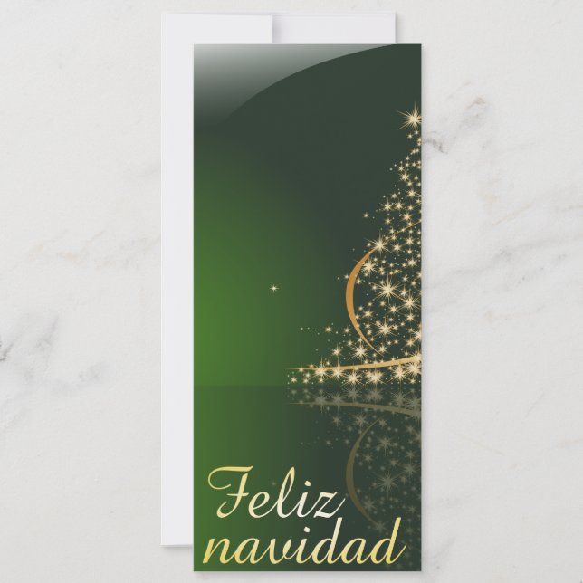 Motivo navideño verde con arbol de navidad. V2.0 (Front)