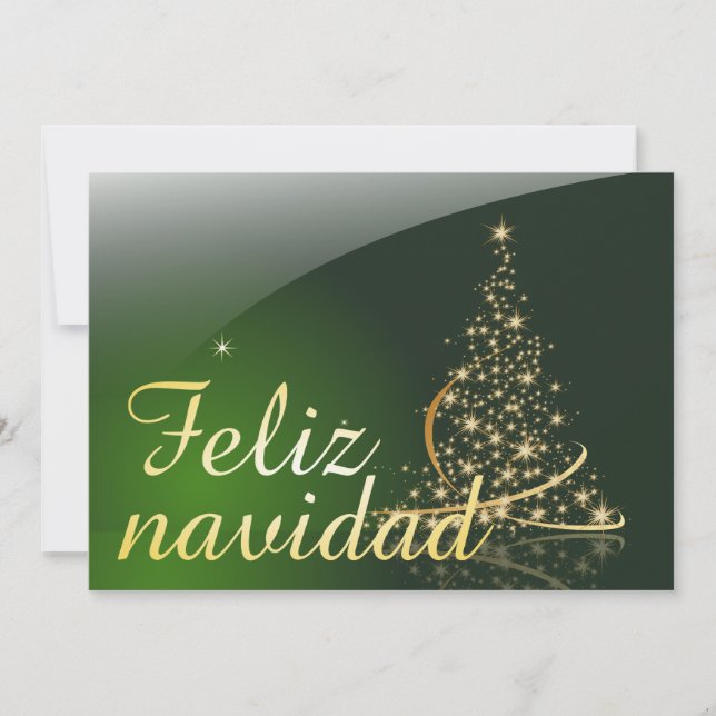Motivo navideño verde con arbol de navidad. V2.0 (Front)