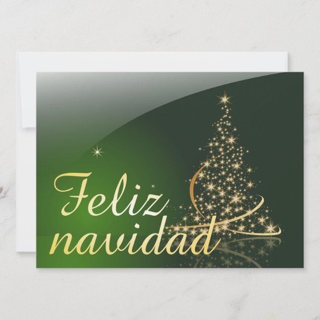 Motivo navideño verde con arbol de navidad. V2.0 (Front)