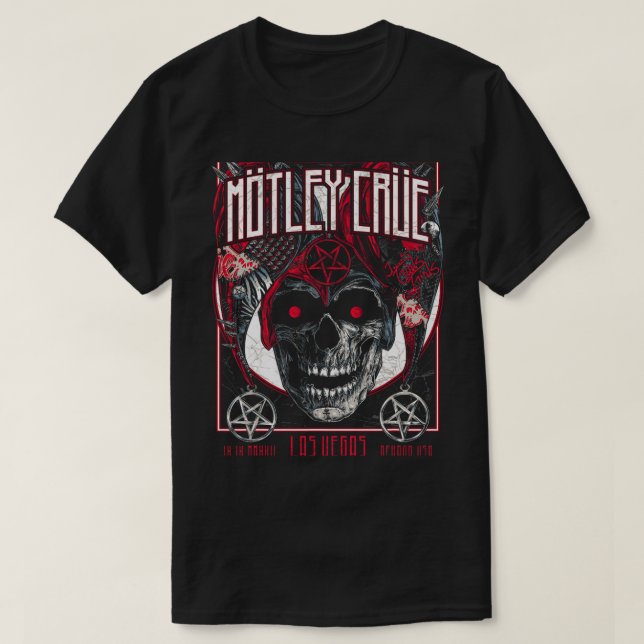 Mötley Crüe 2The Stadium Tour Las Vegas T-Shirt (Design Front)