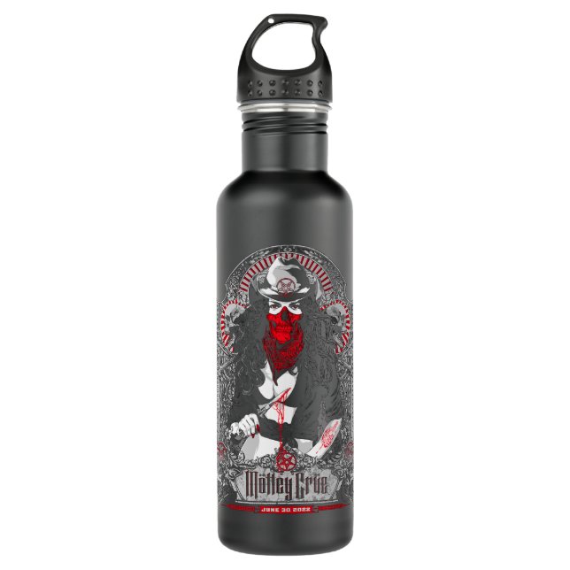 Mötley Crüe 2The Stadium Tour Nashville Event Stainless Steel Water Bottle (Front)