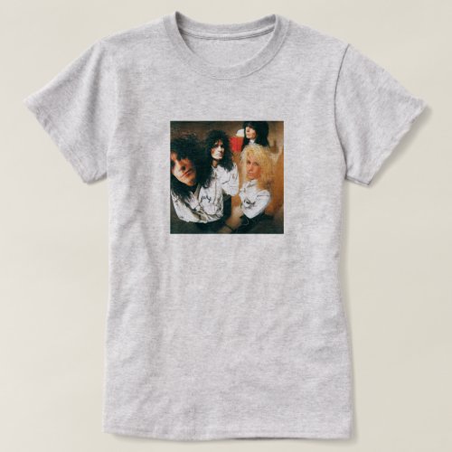 Motley Crue Inspired Retro 80s Rock Womens T_Shirt