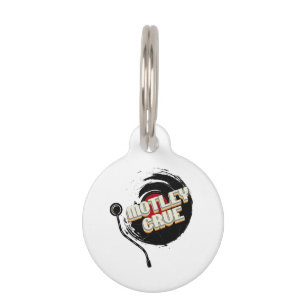Mötley Crüe Vinyl Vintage Aesthetic Pet ID Tag