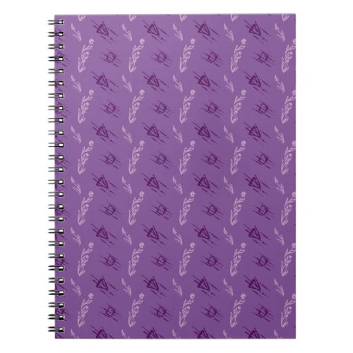 Motley graphic pattern illustration notebook