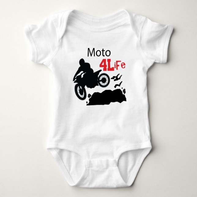 Moto 4 Life Baby Bodysuit (Front)