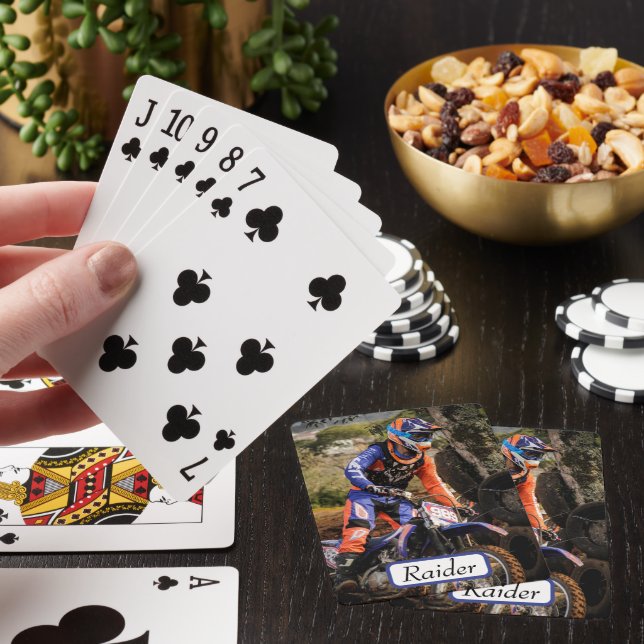  Moto Bike Raider  Poker Cards (In Situ)