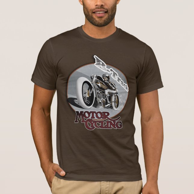 Moto board track racer t-shirt (Front)